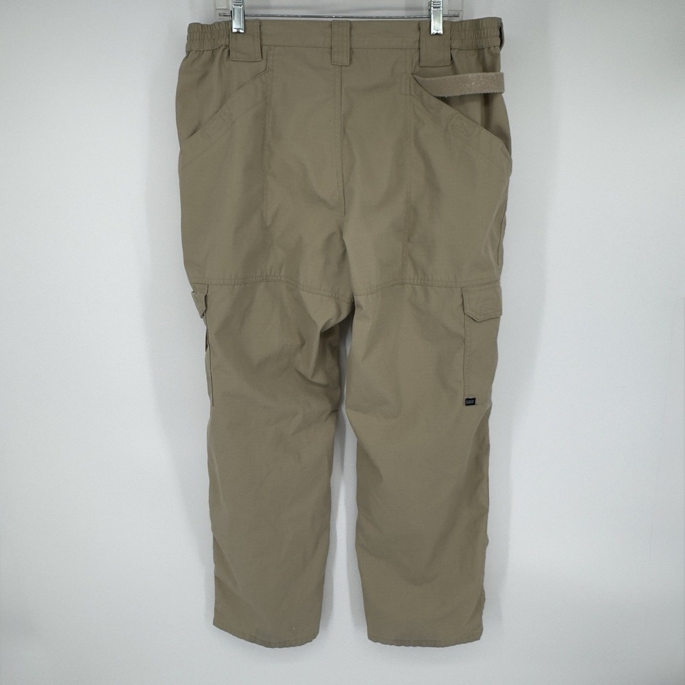 5.11 Tactical Cargo Pants Mens 40x30 Khaki Ripstop Utility Workwear Gorpcore - Picture 3 of 14